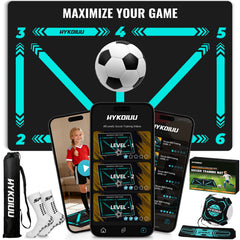 hykoiuu front packaging showing mat and accessories for easy setup