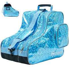 Hytiland front view holographic bag showing stylish reflective finish and easy identification