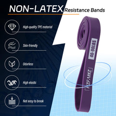 HZFAMZ band stretched to show elasticity and consistent resistance benefit