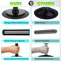 HZG suction base detail on desk highlighting strong adhesion and stability