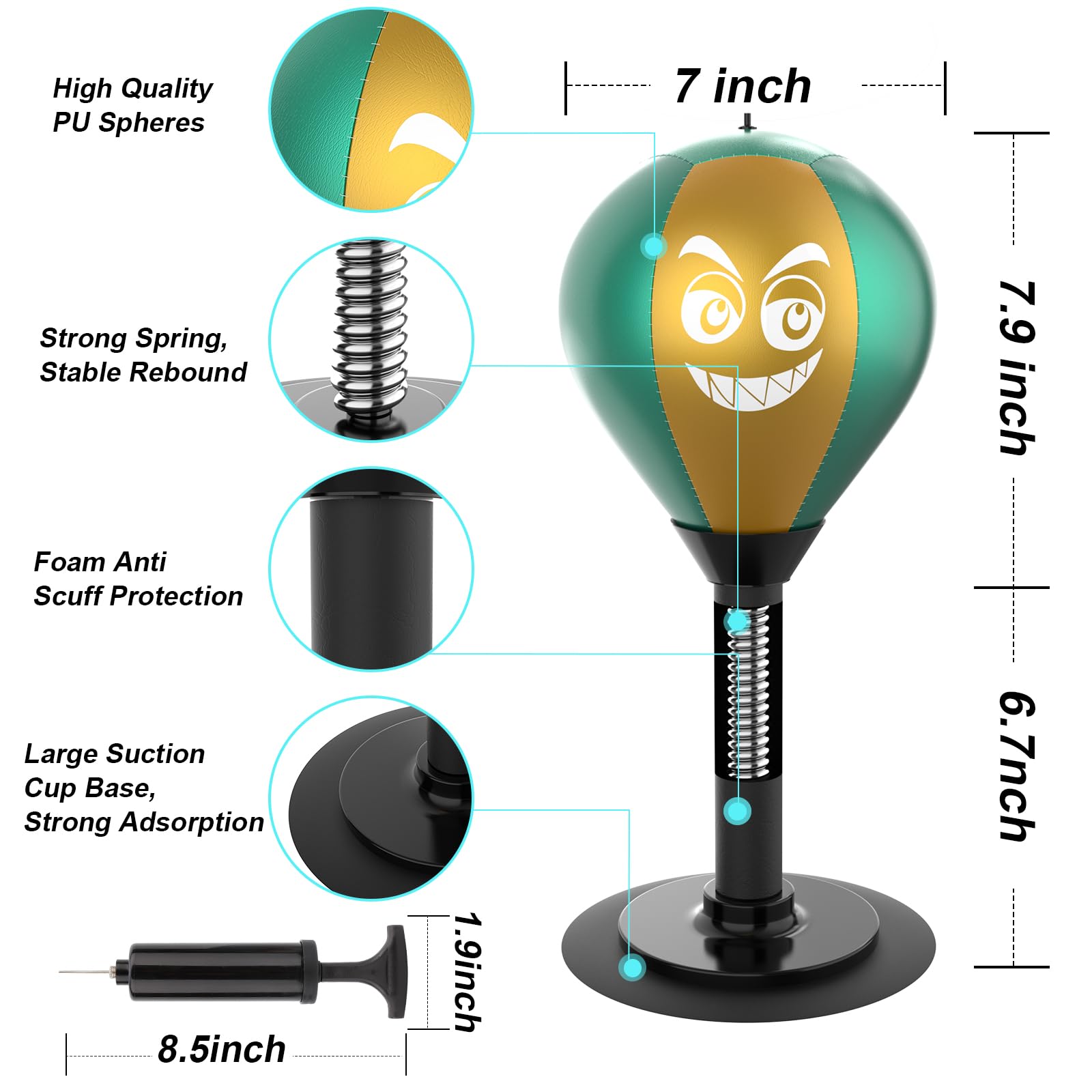 HZG suction base detail demonstrating strong adhesion for smooth surfaces
