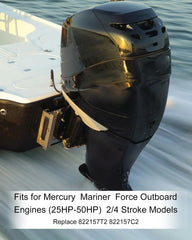 HZSIFU installed on outboard lower unit showing protective placement and maintained performance