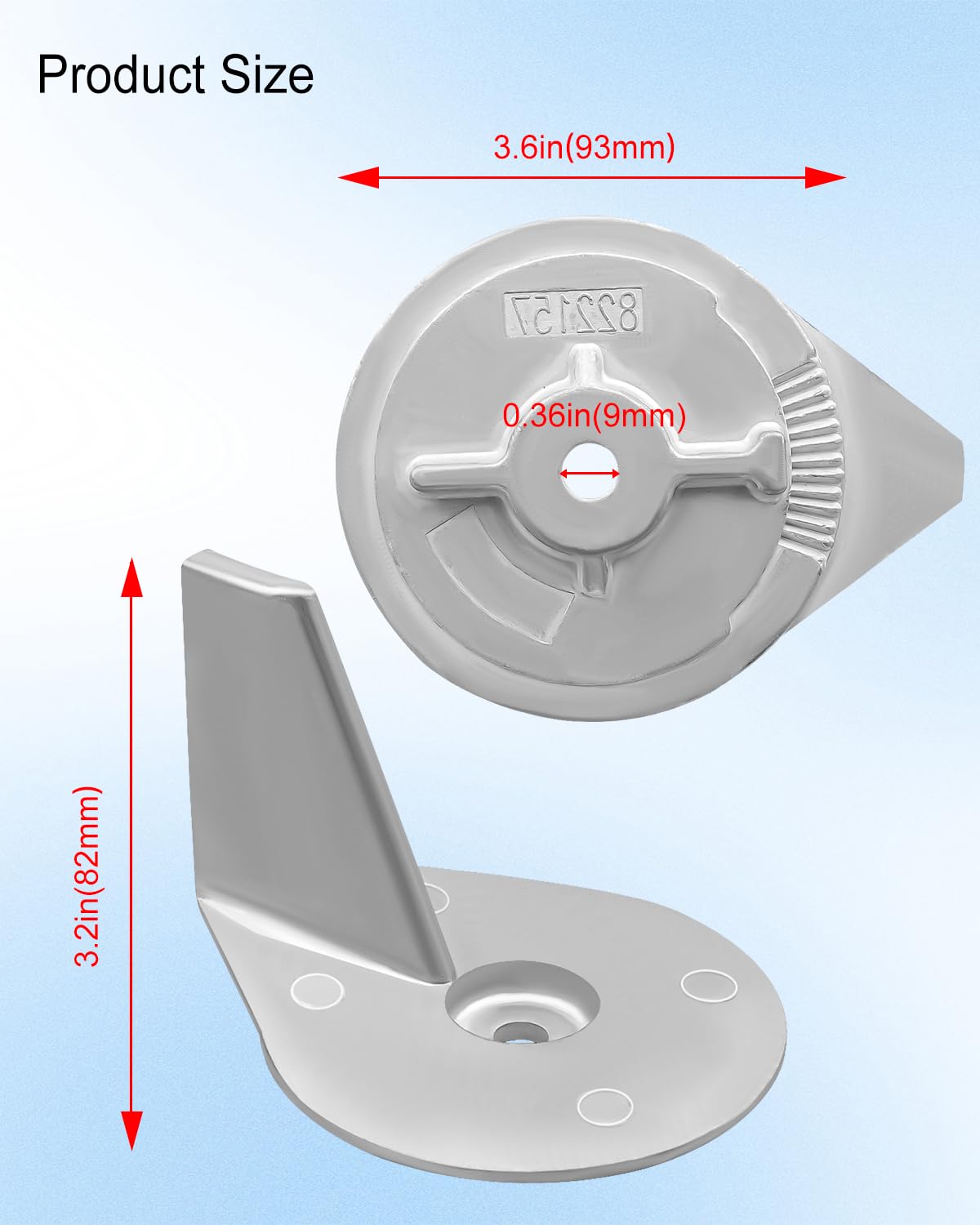HZSIFU next to ruler showing 3.5 inch scale for accurate fit confirmation