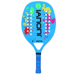 ianoni front view of racket showing design and balanced profile benefit