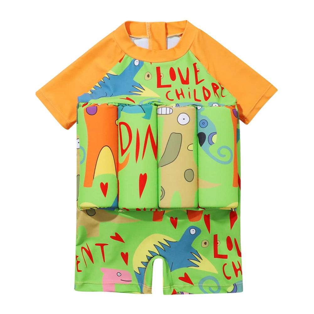 IBTOM CASTLE front view of orange one-piece showcasing fit and color