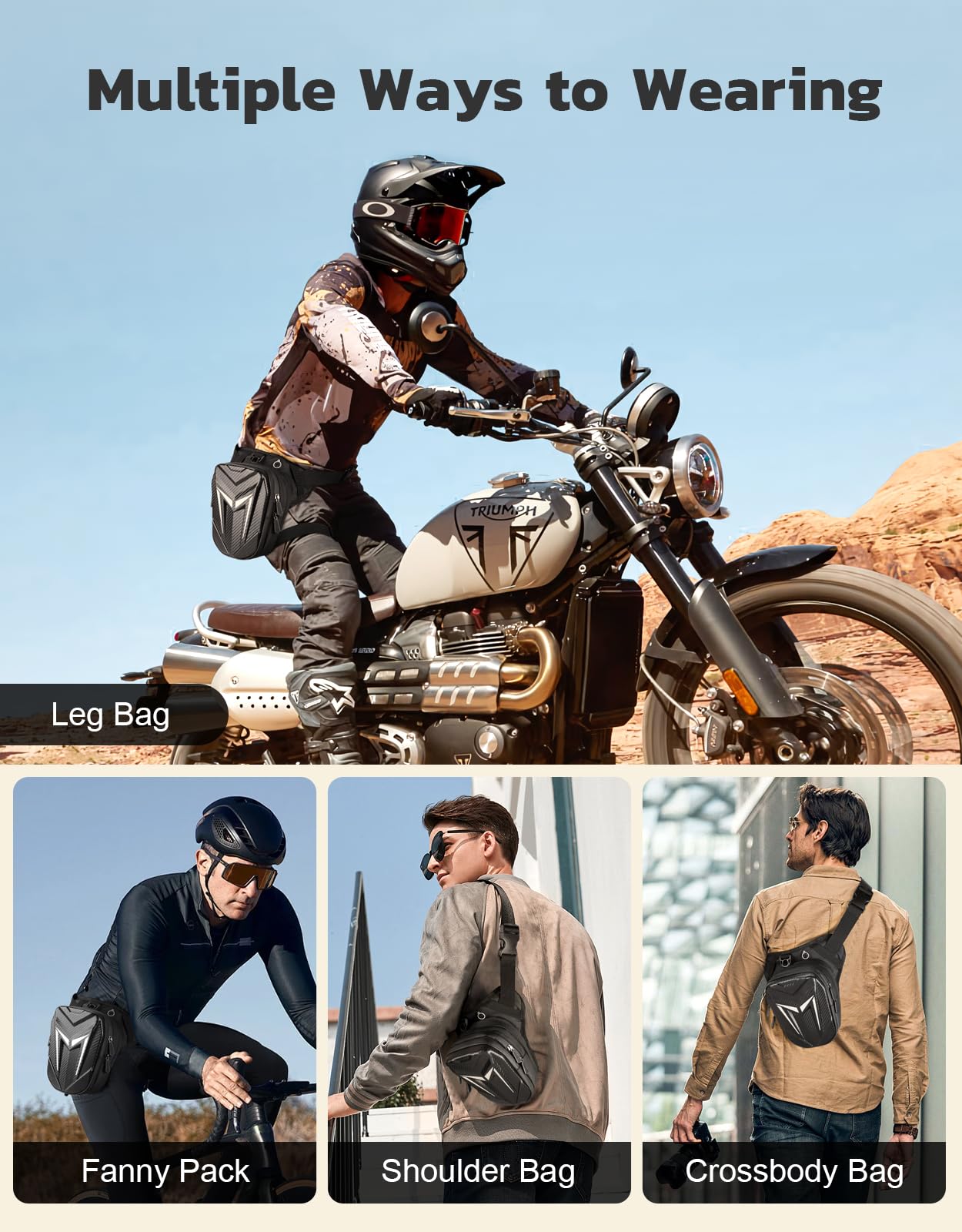 iBytoc expanded storage detail demonstrating extra depth benefit: carries bulkier items