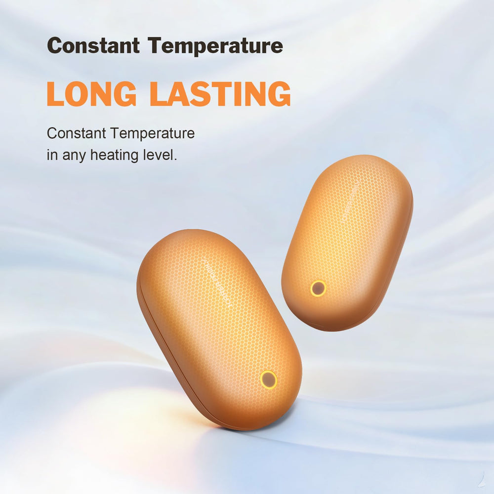 ICARER FAMILY hand warmer in palm demonstrating comfortable grip and instant heat benefit