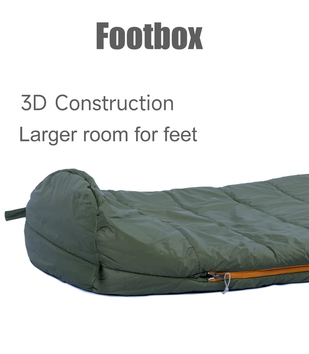 iClimb camper using bag at a campsite illustrating warmth and utility
