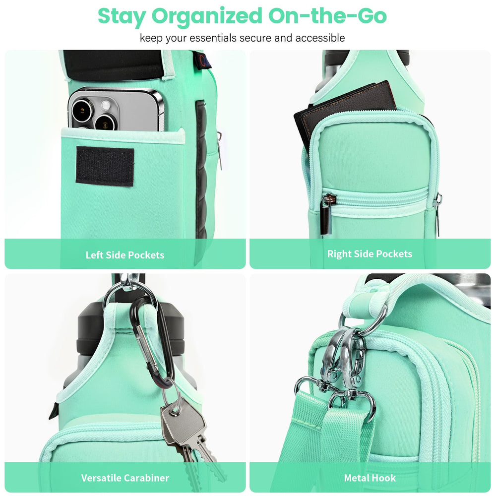 icolor demonstration inserting a bottle into central compartment for quick access