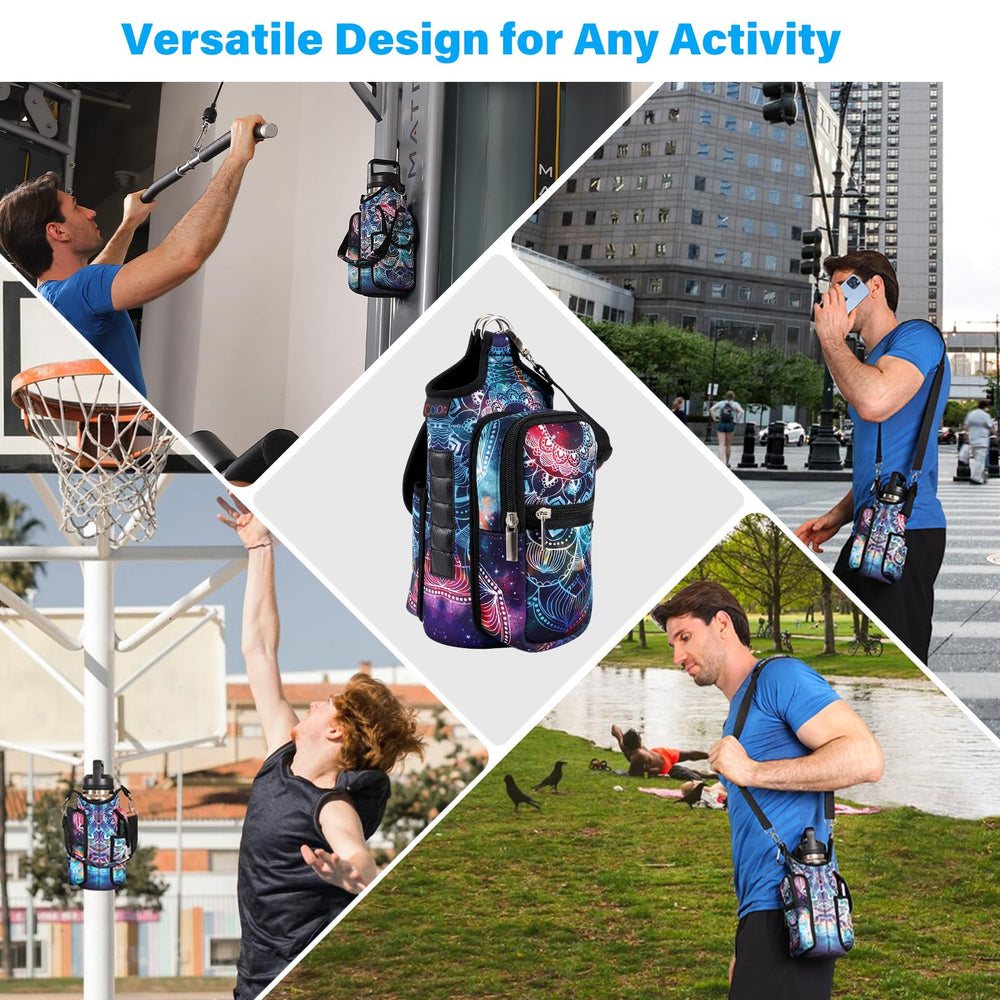 icolor carrier in a gym setting showing hands-free convenience while working out