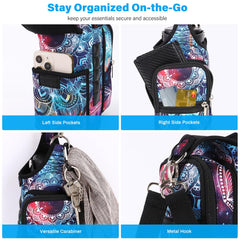 icolor adjustable shoulder strap and handle for comfortable carry and quick grab