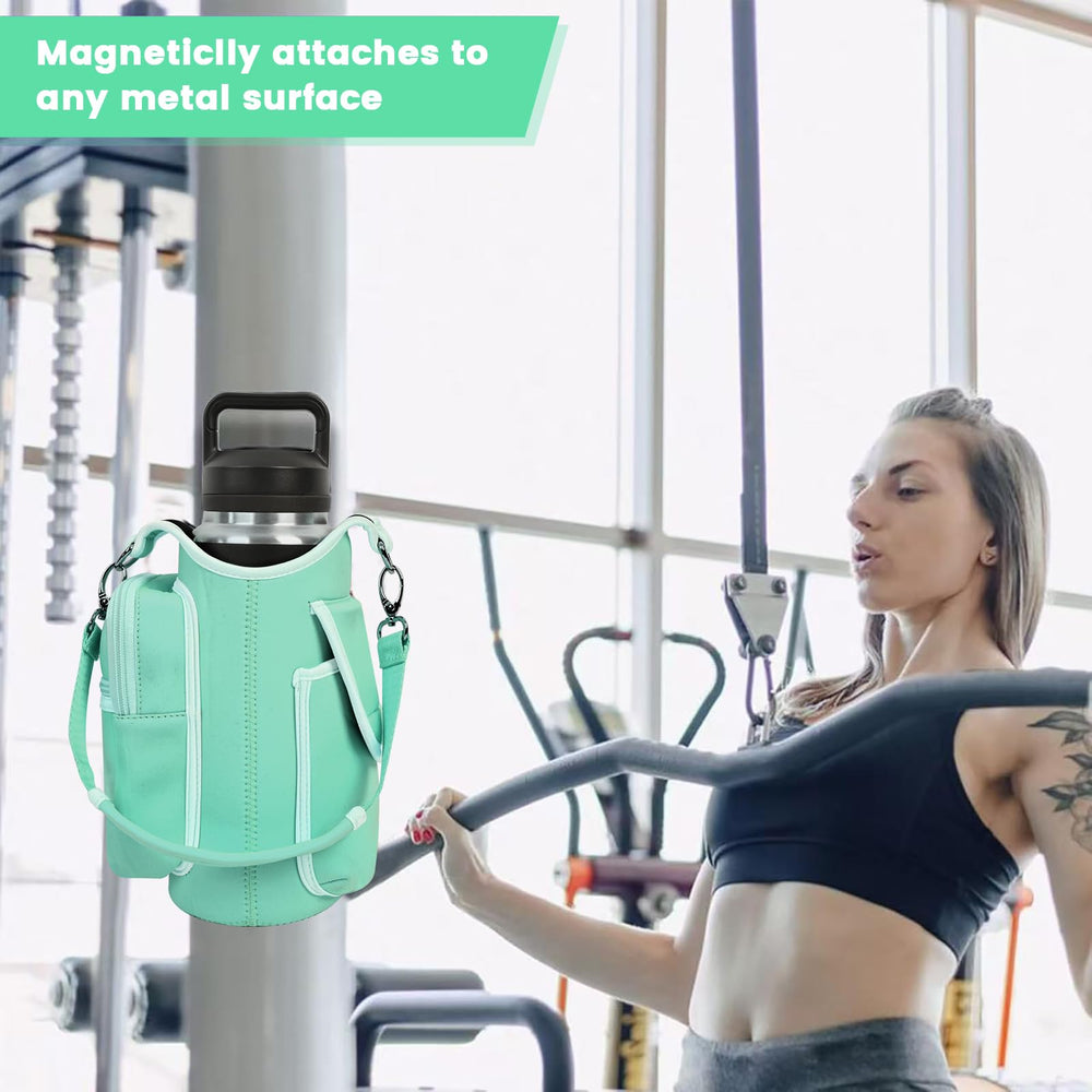 icolor worn crossbody on model showing hands-free convenience