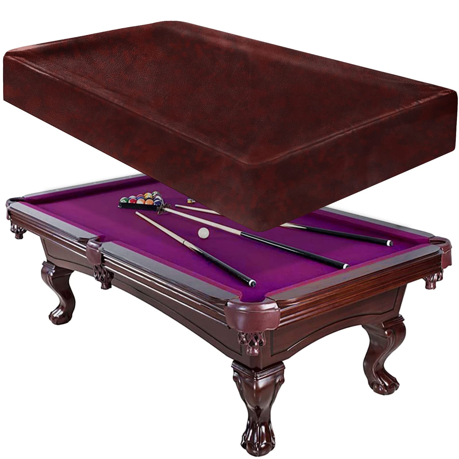 iCOVER front view of 7ft pool table cover showing full protection and clean fit