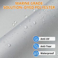 i COVER detail of elastic hem demonstrating snug fit and wind resistance