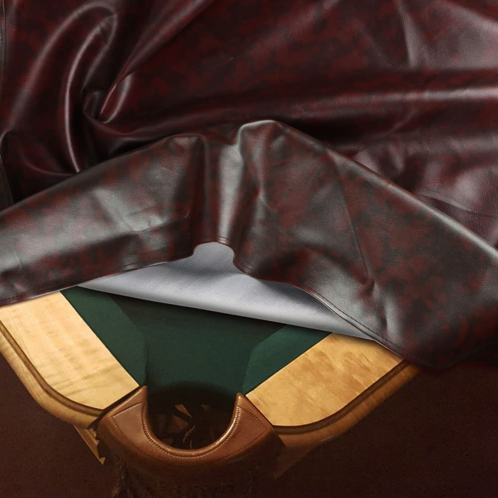i COVER leatherette texture close-up showing durable surface and easy cleaning benefit