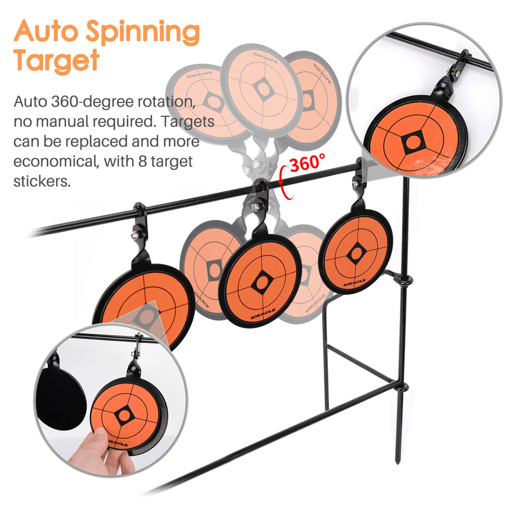 Ideagle target in use with pellet impact demonstrating audible feedback benefit