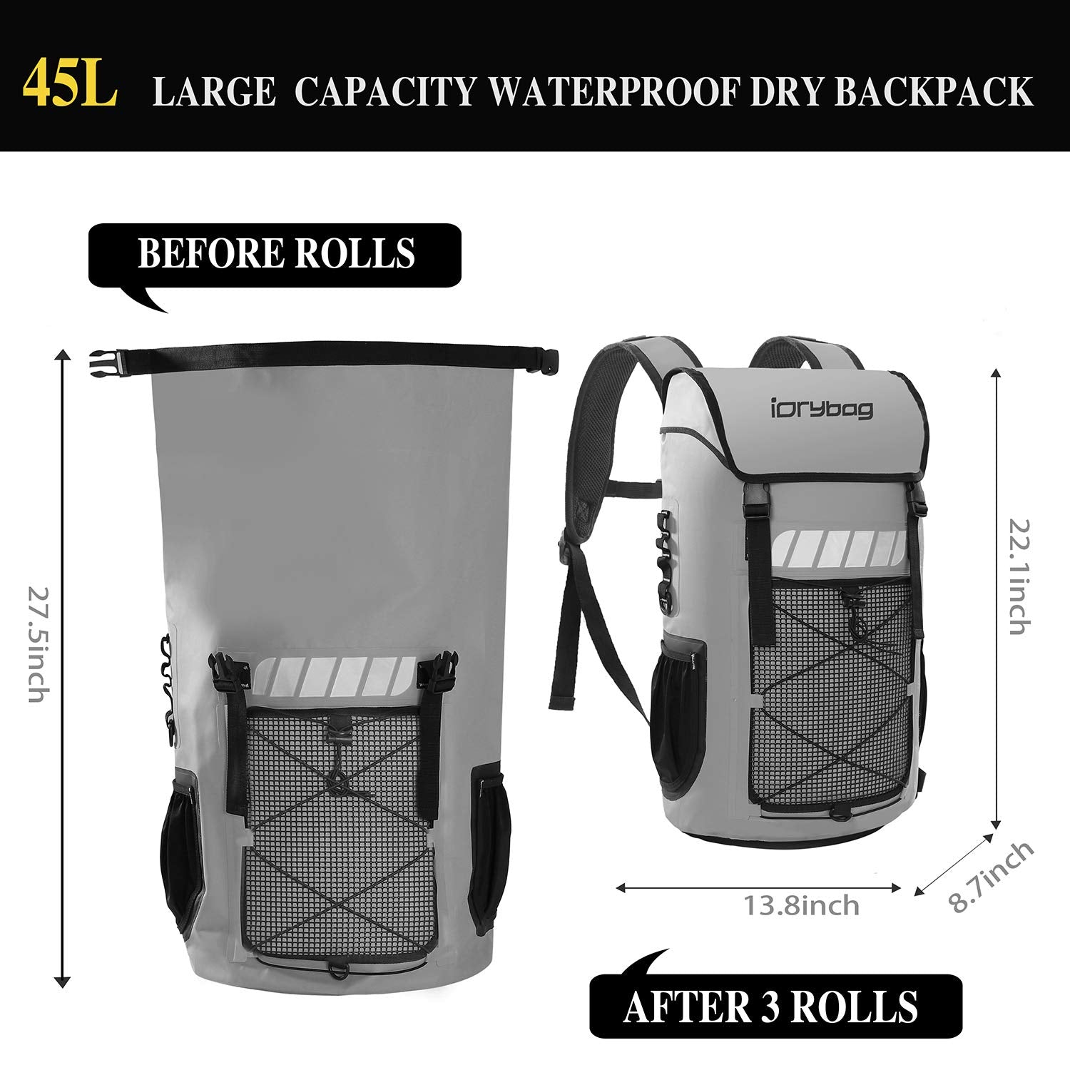 IDRYBAG interior laptop sleeve and zipper pocket protecting electronics benefit organization