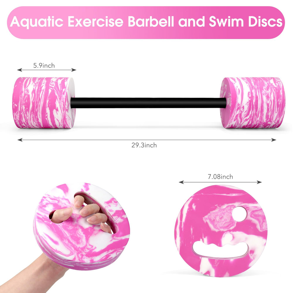 IEBIYO discs layout flat showing 7-inch discs for adjustable buoyancy and resistance