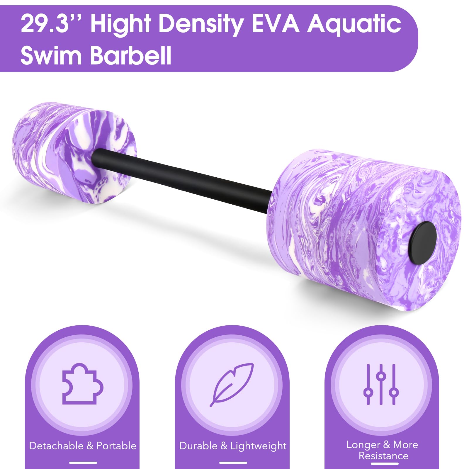 IEBIYO closeup of ABS handle with foam grip for comfortable secure hold