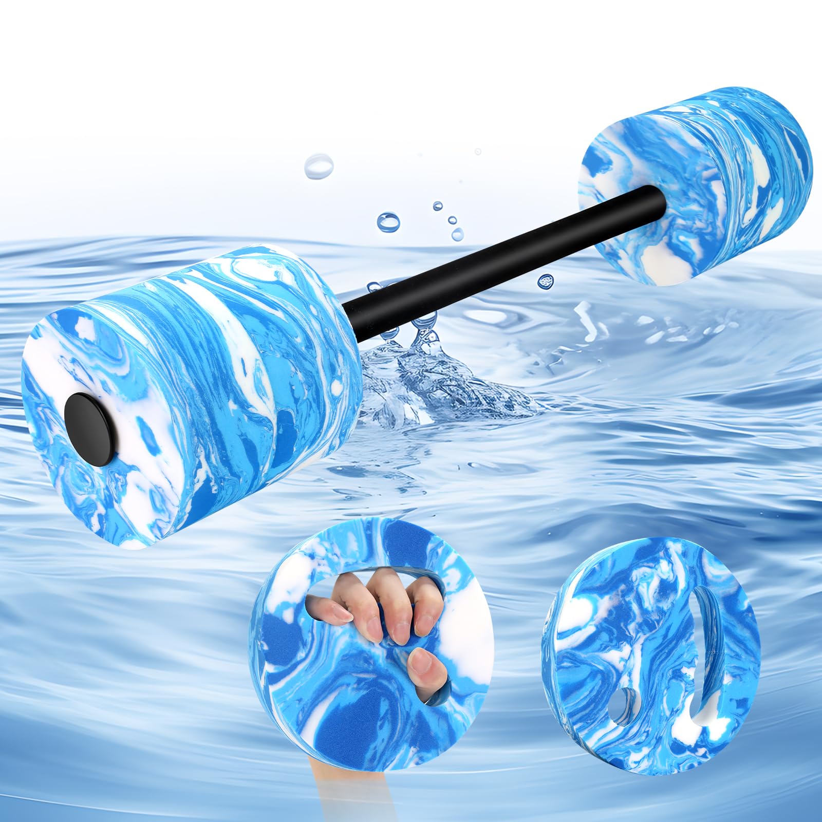 IEBIYO lifestyle scene at outdoor pool highlighting versatile aquatic fitness use