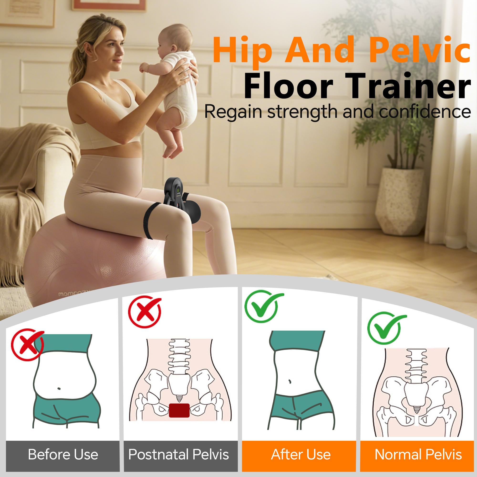 iFirle device in use while seated demonstrating discreet at-home training