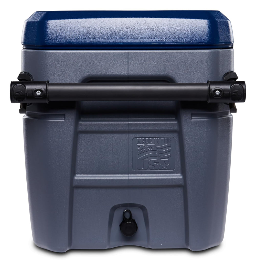Igloo Glide open interior with ice and drinks demonstrating storage capacity