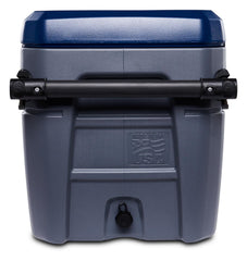 Igloo Glide open interior with ice and drinks demonstrating storage capacity