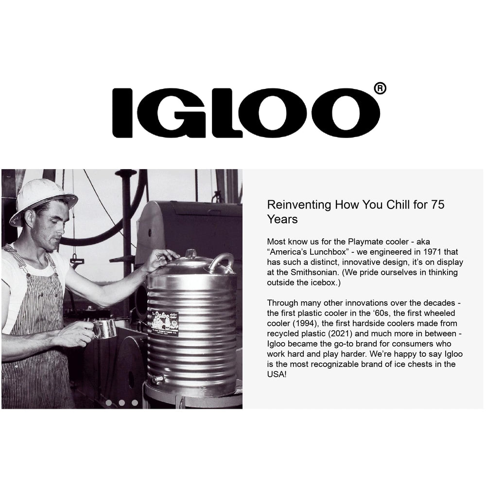 Igloo handle packaging and label showing genuine part authenticity benefit