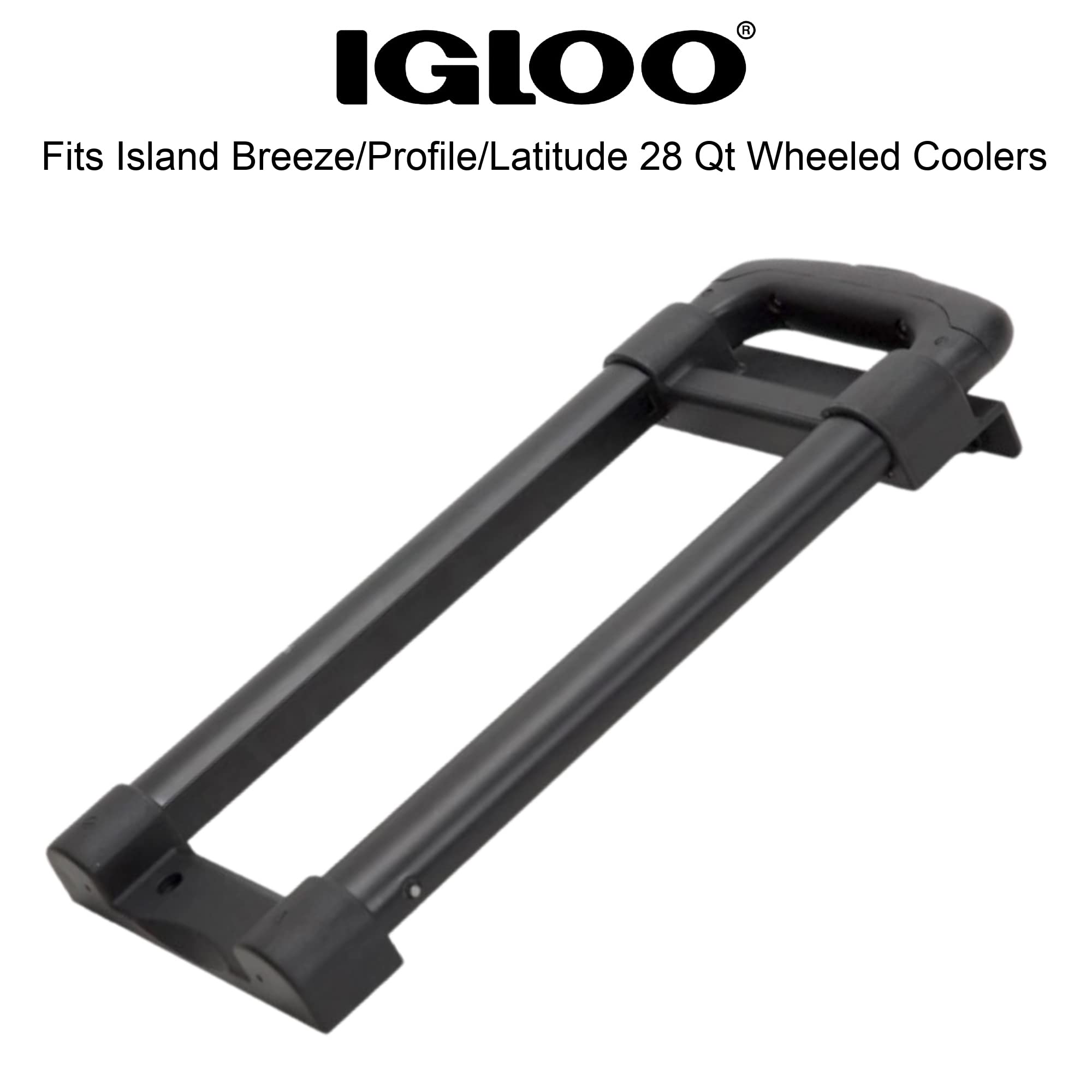 Igloo handle beside ruler showing 14x6.25 inches for precise sizing benefit