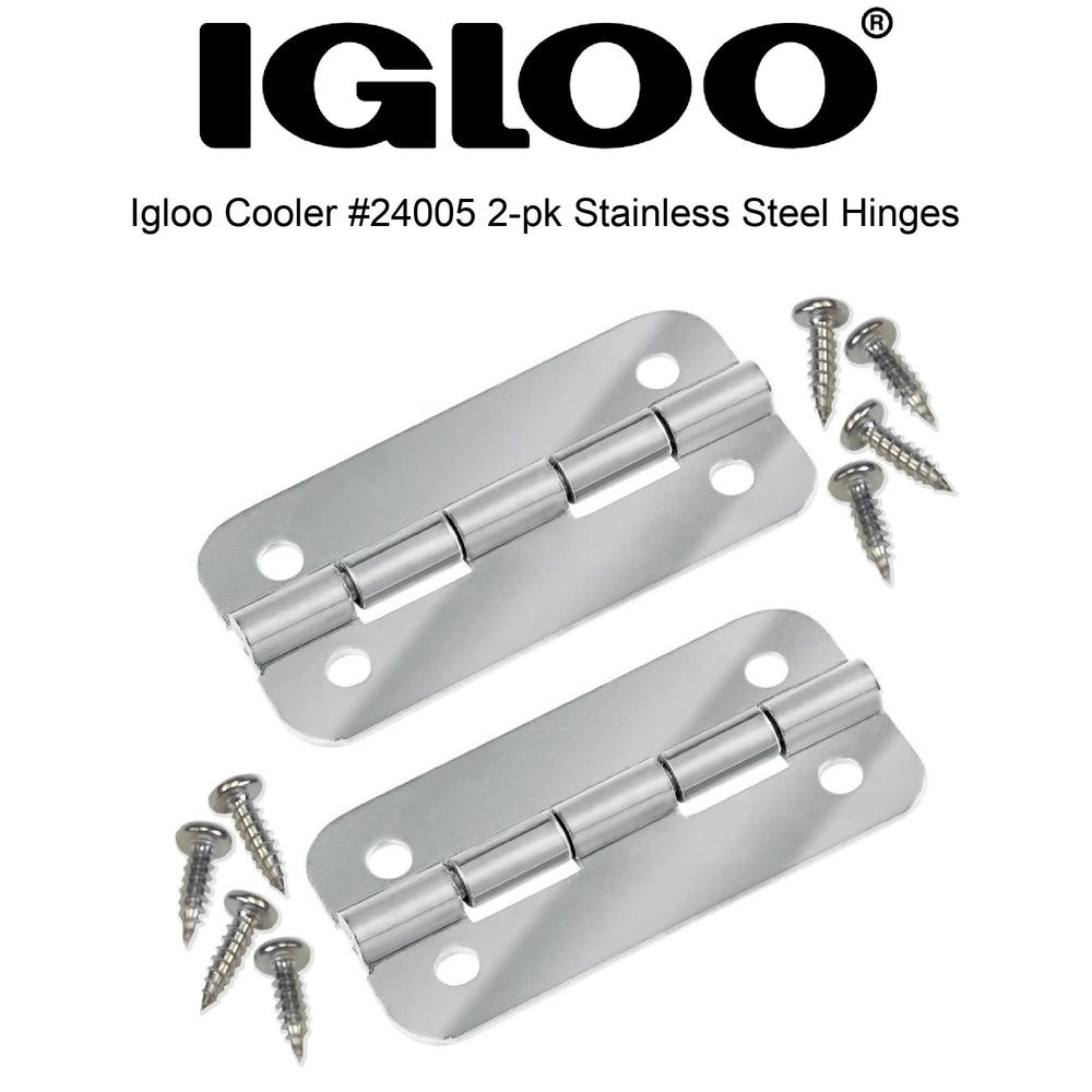 Igloo hinge mounted on cooler demonstrating restored lid alignment and function