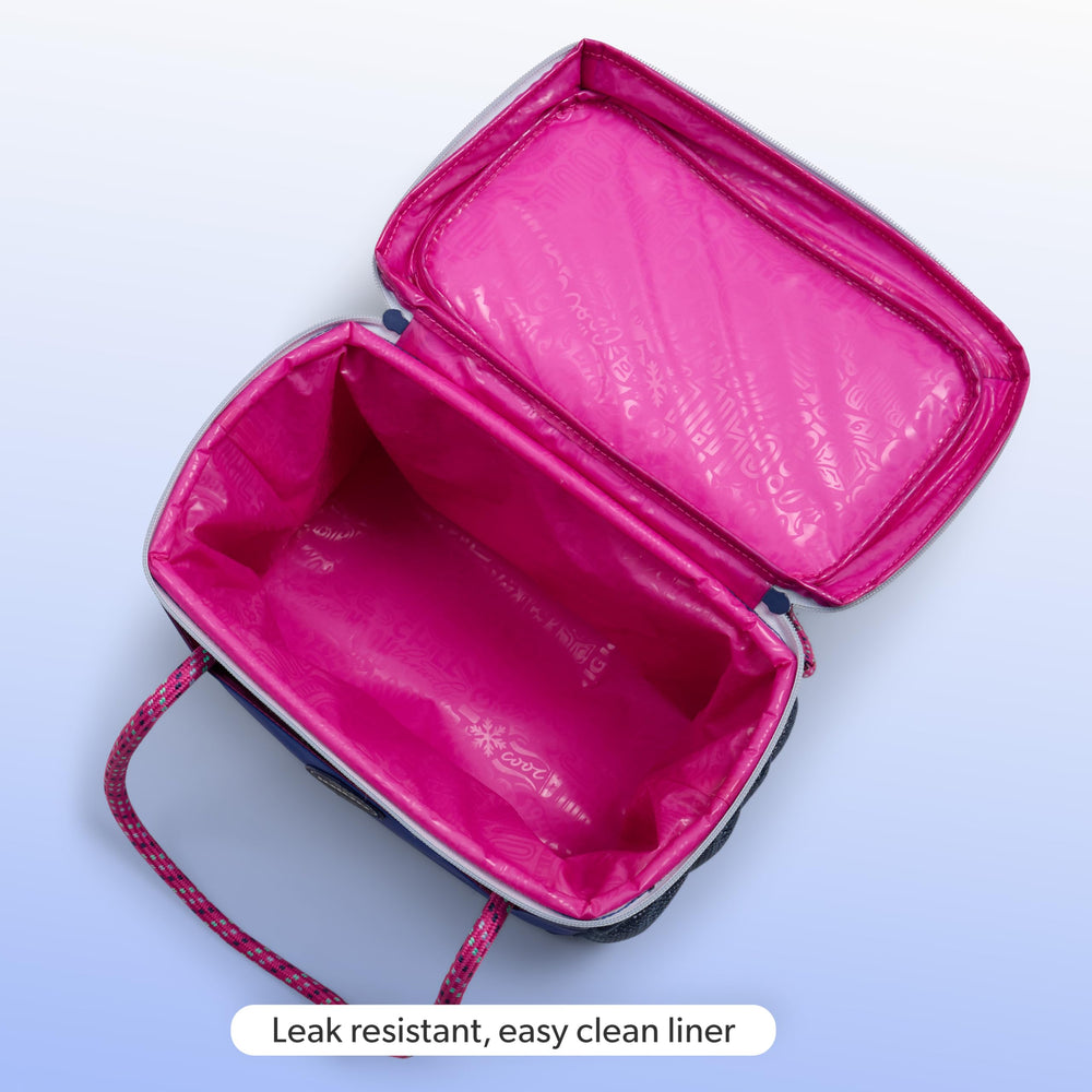 Igloo Summit Cube side pocket detail holding a water bottle for quick-access storage