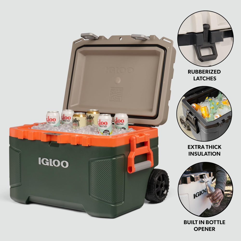 Igloo Trailmate Sportsman drain plug detail for quick water removal