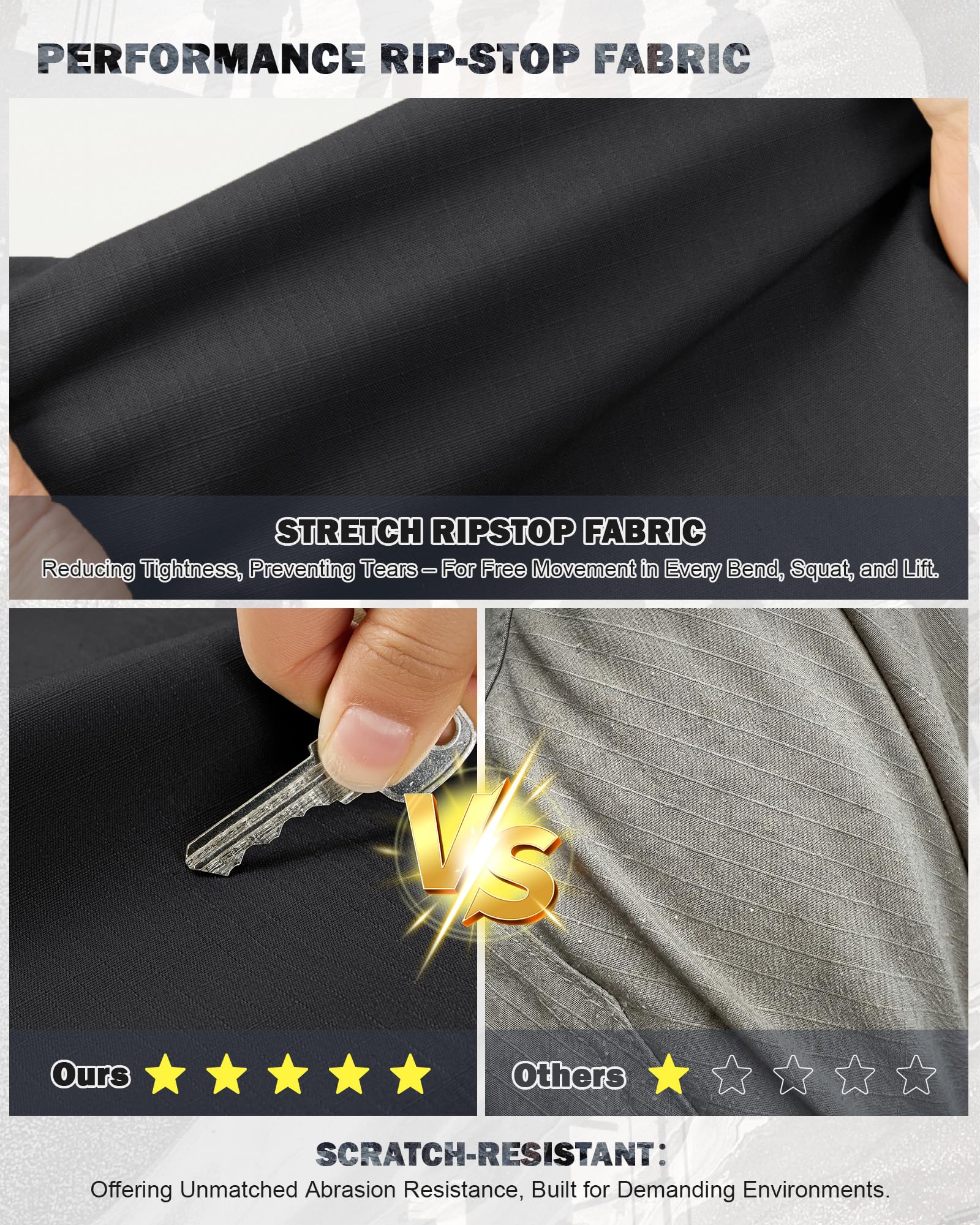 IGOLUMON pants in a construction environment demonstrating rugged on-site use