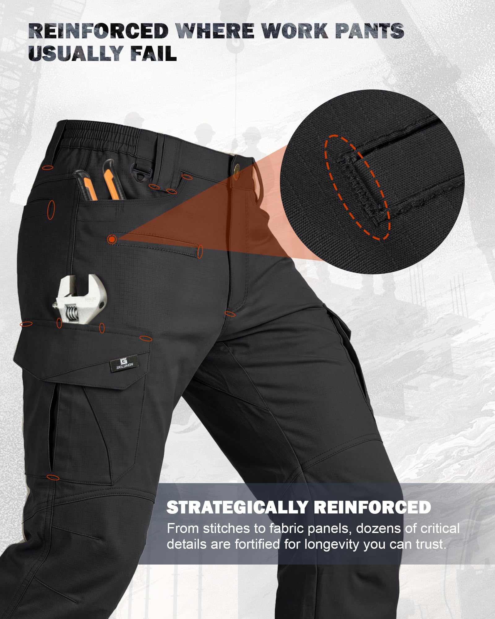 IGOLUMON ripstop fabric close-up highlighting tear-resistant texture and toughness