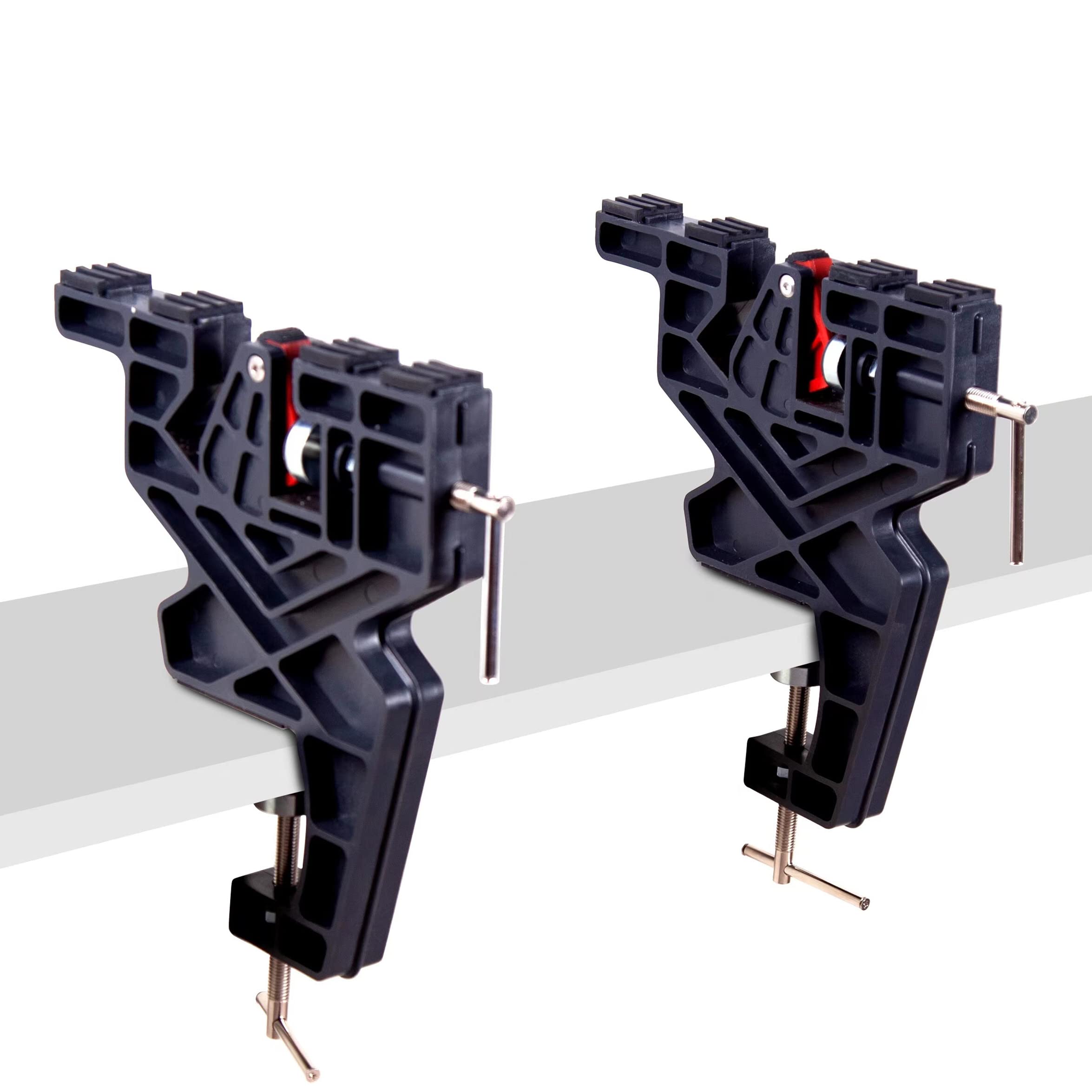 IGOSKI front view of vise pair showing stable clamps and secure hold