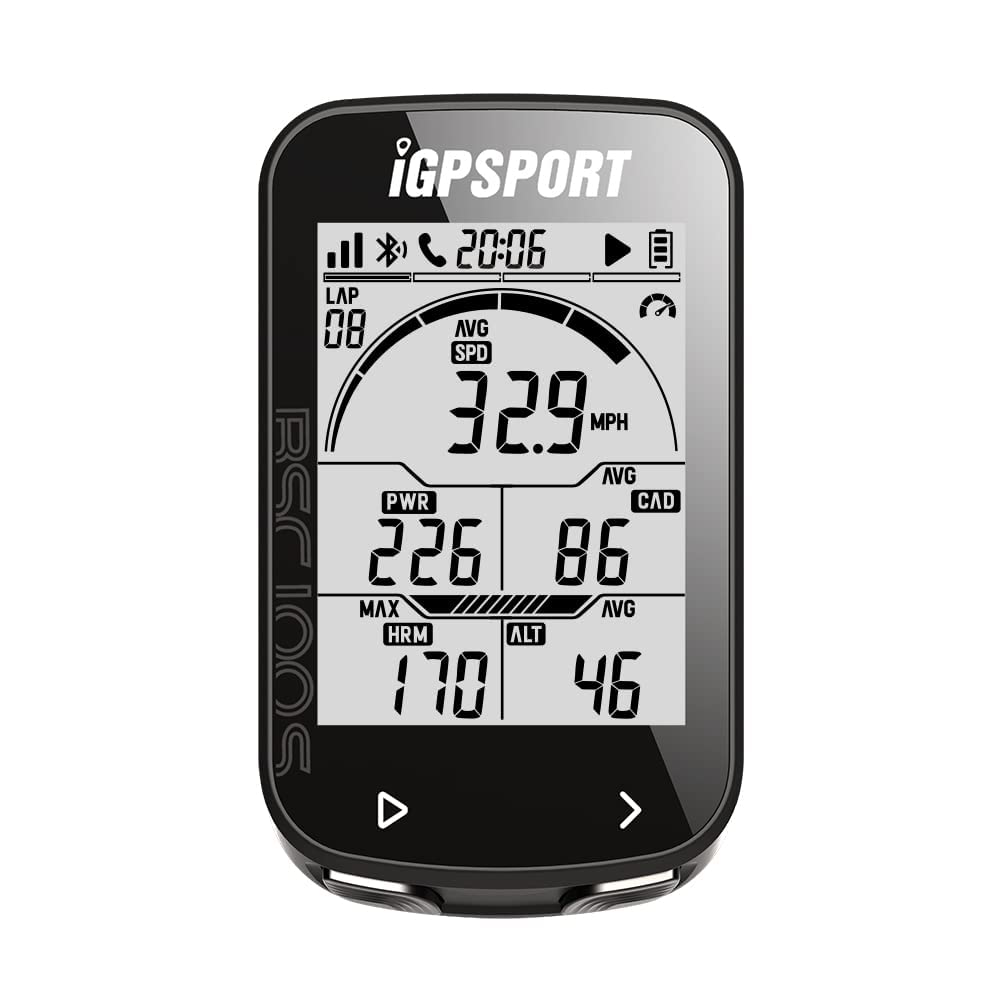 iGPSPORT front display showing ride data and clear visibility benefit