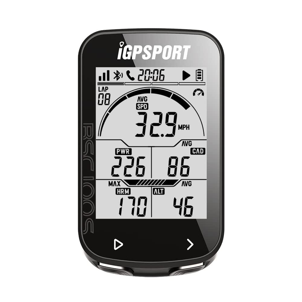 iGPSPORT front display showing ride data and clear visibility benefit