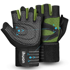 ihuan front view gloves showing full palm protection and reliable grip