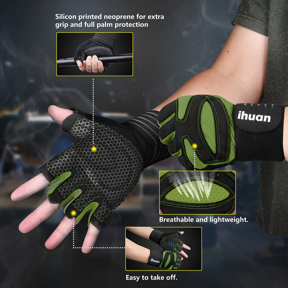 ihuan palm closeup silicon print highlighting durability and non-slip benefit