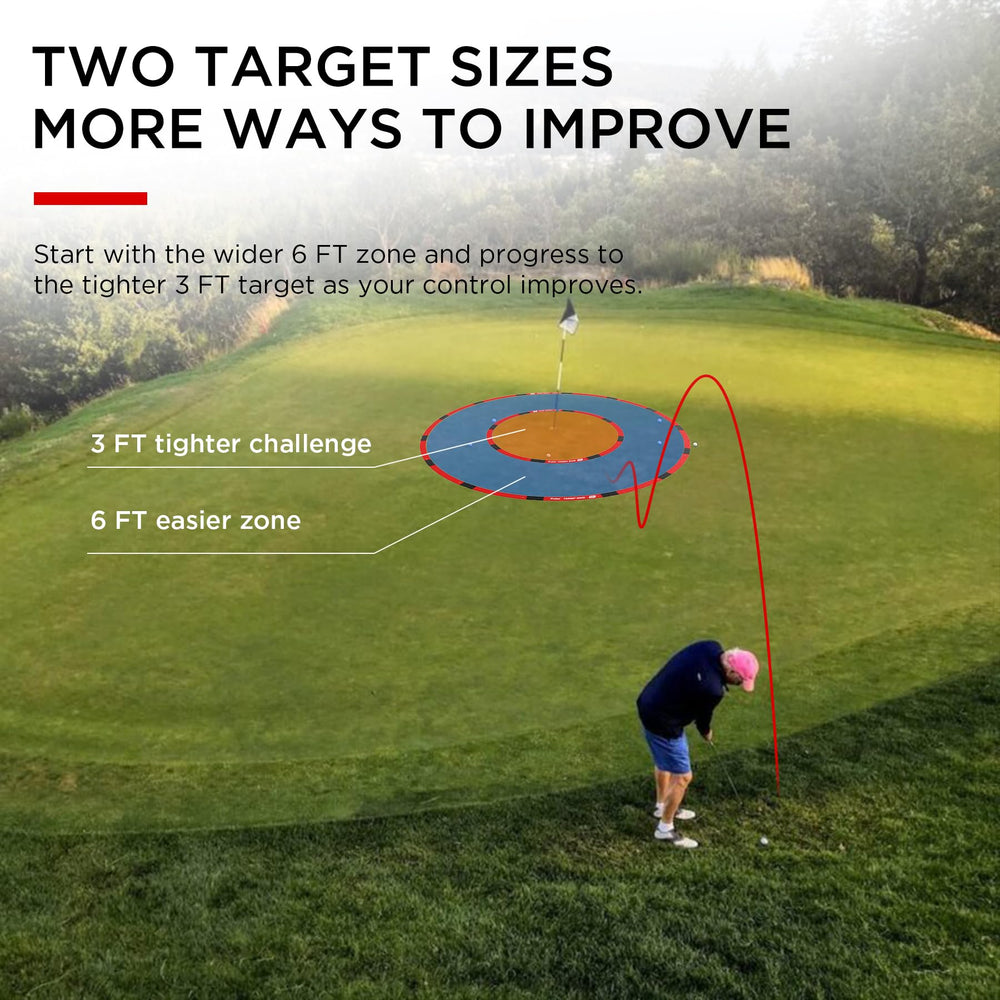 IJEKER 6 ft chipping ring with ball landing demonstrating landing-zone control