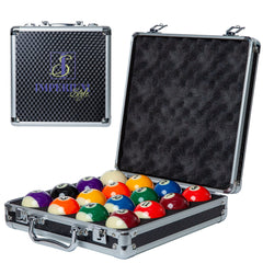 Imperium Style cue ball and striped balls detail for accurate shot control