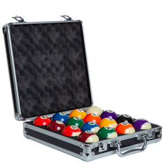 Imperium Style front view open case showing organized balls and portability