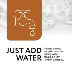IMPRESA gel texture in hand illustrating thick pourable consistency benefit