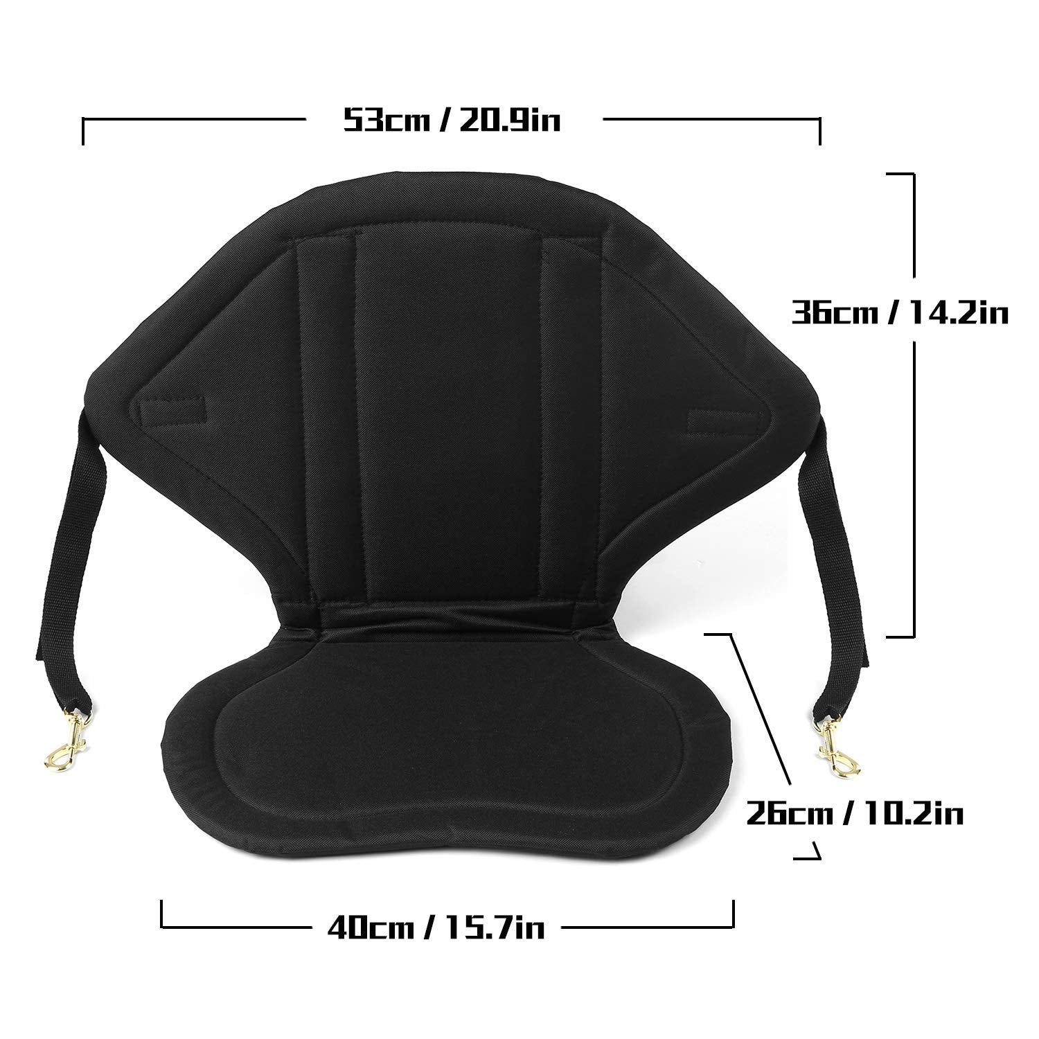 inbesk rear zippered pocket open to store small items securely while paddling