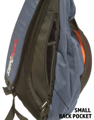 Infinite Discs Slinger Deluxe back zipper pocket with phone and keys organized
