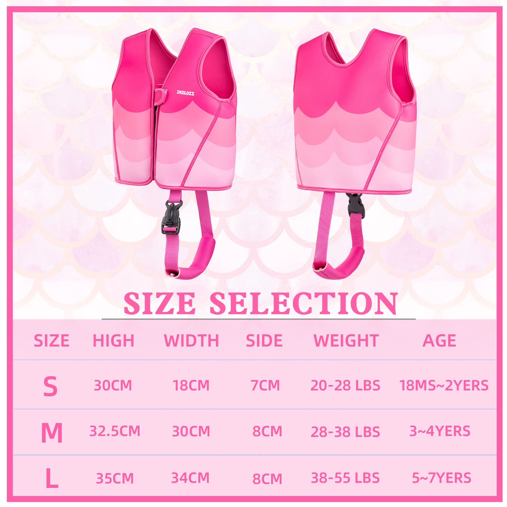 INIGGII laid-flat size comparison to show large dimensions and fit