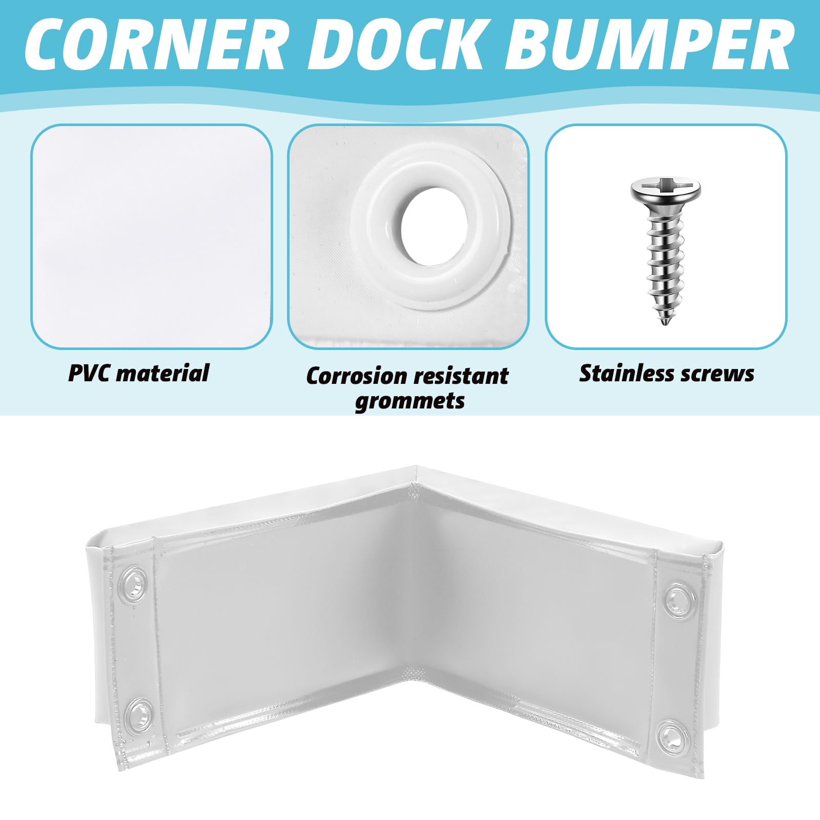 Innconee mounted on a wooden dock corner demonstrating protection during docking