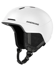 InnerKing helmet front view showing sleek shell and secure fit benefit