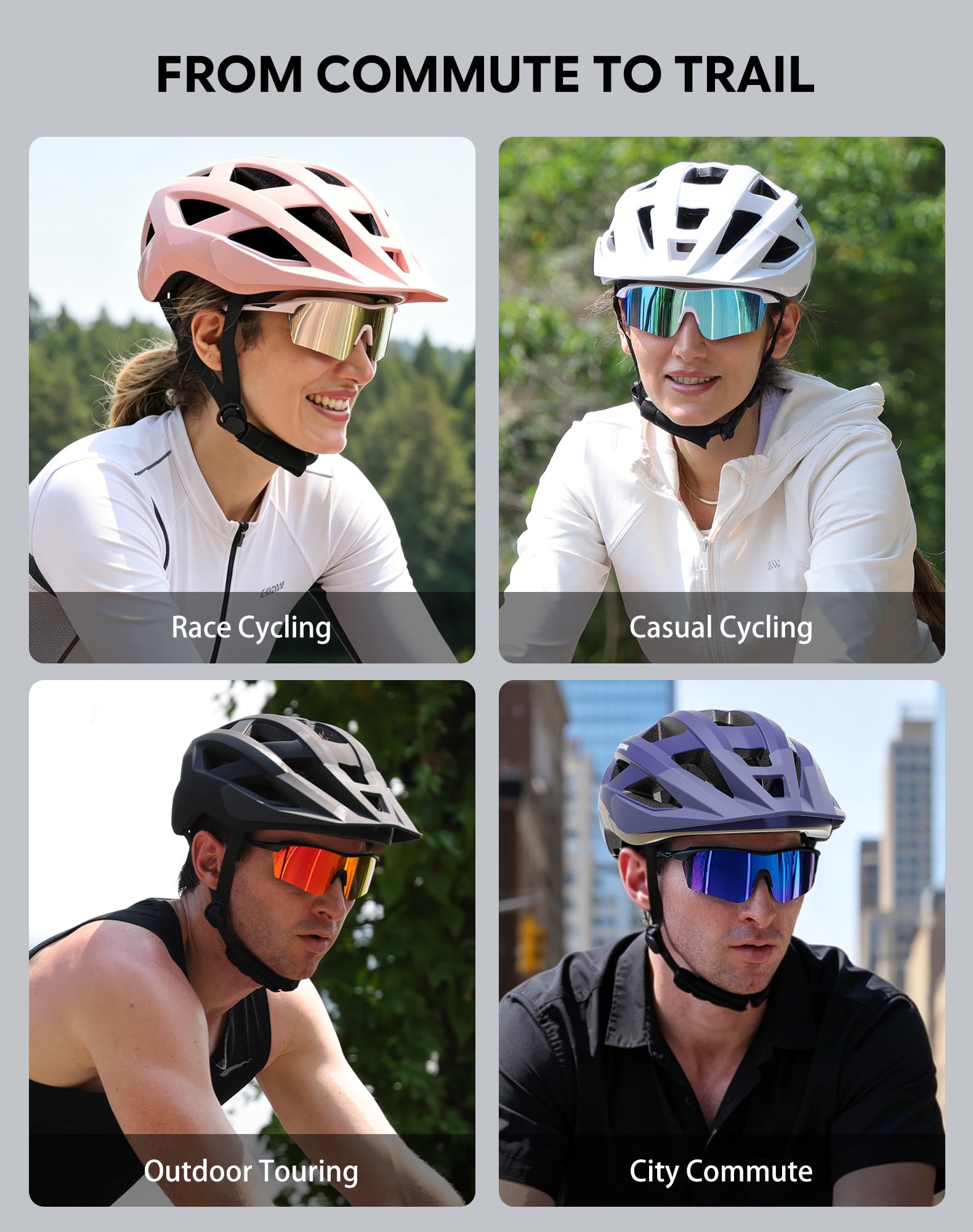 InnerKing helmet lifestyle commuter image showing helmet in urban riding benefit convenience