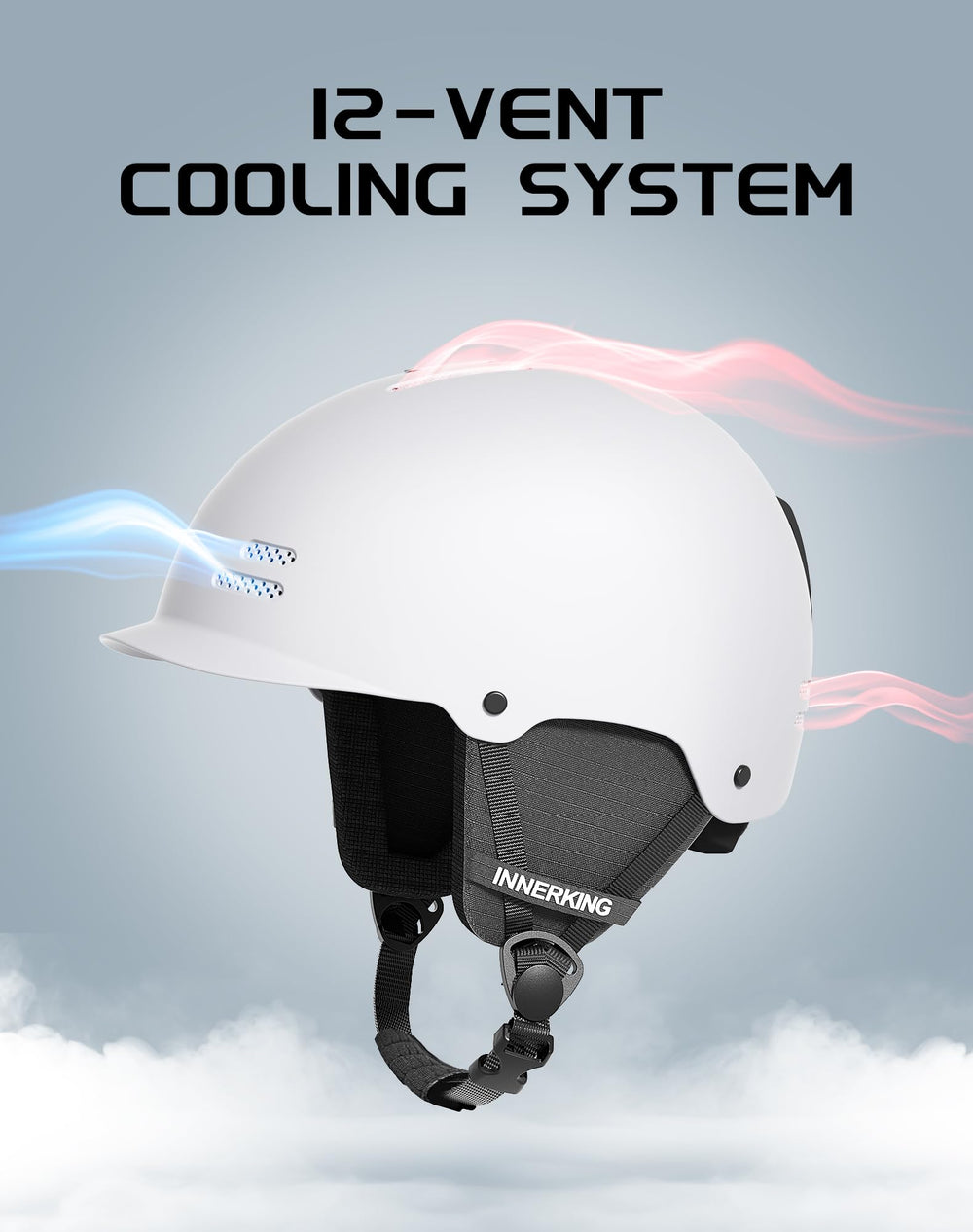 InnerKing helmet ventilation close-up showing vents that improve airflow